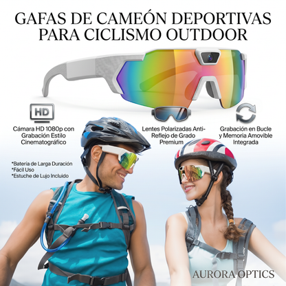 Gafas Inteligentes con Bluetooth y Cámara para Ciclismo