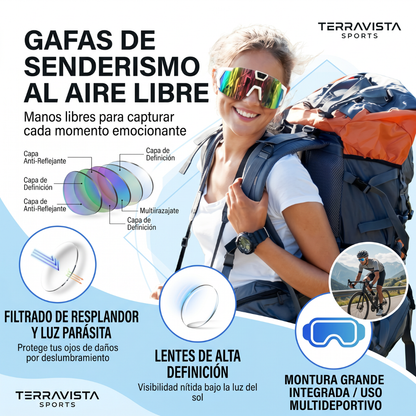 Gafas Inteligentes con Bluetooth y Cámara para Ciclismo