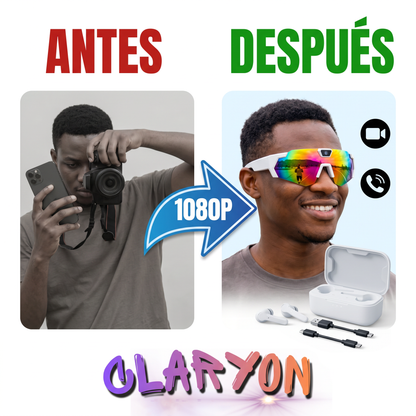 Gafas Inteligentes con Bluetooth y Cámara para Ciclismo