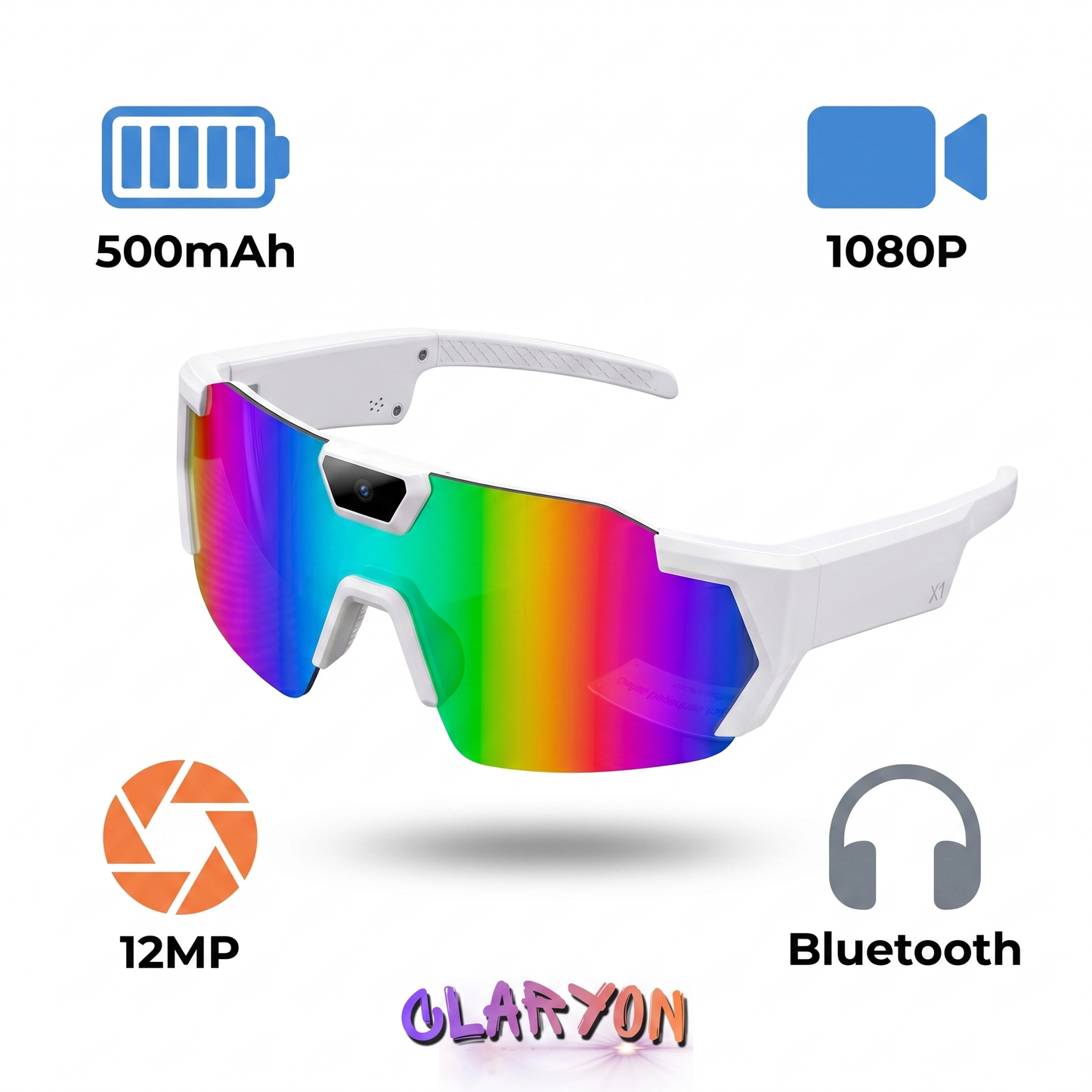 Gafas Inteligentes con Bluetooth y Cámara para Ciclismo